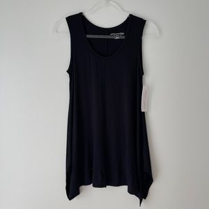 Soft Surroundings Black‎ Tunic Dress Sz XS NWT